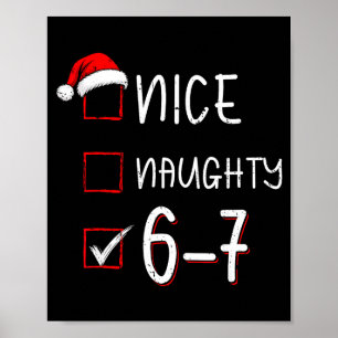 Poster Drôle Six Sept 67 Mème Sympa Coquin Noël Shi
