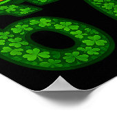 Poster Drôle Six Sept Mème 67 Shamrocks Saint-Patrick (Coin)