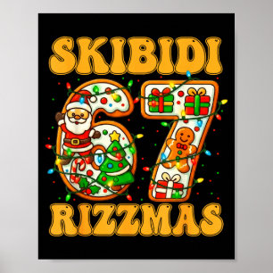 Poster Drôle Skibidi Rizzmas Bruh 67 Six Sept 6 7 Meme C