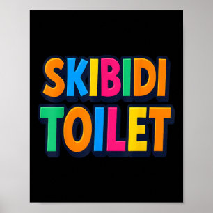 Poster Drôle Skibidi Toilet