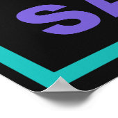 Poster drôle "Social Media" (Coin)