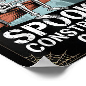 Poster Drôle Soky Skeleton Workers Halloween Construction (Coin)