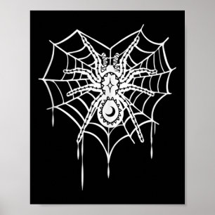 Poster Drôle Spider Web Lazy do-it-yourself Costume Hallo