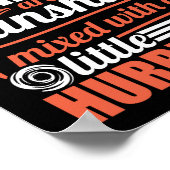 Poster Drôle Sunshine Des Têtes Rouges Mélangée À L'Ourag (Coin)