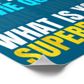 Poster Drôle Superwer. Conversation de citations de films (Coin)
