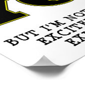 Poster drôle sur l'existence non excitée (Coin)