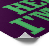 Poster Drôle Teinture d'oeufs de Pâques (Coin)