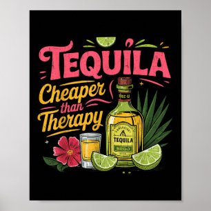 Poster Drôle Tequila Boire Cinco De Mayo Parti Mexicain