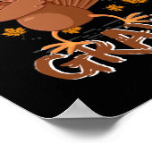 Poster Drôle Thanksgiving Dab Sur Ce Dabbing Gravé (Coin)