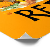 Poster drôle Thanksgiving dinkey Holiday (Coin)