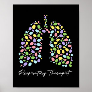Poster Drôle Thérapeutique Respiratoire Poumon Joyeux