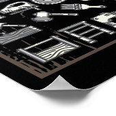 Poster Drôle Travail du bois papa Père Carpenter Outils (Coin)