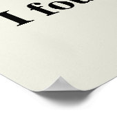 Poster drôle trouvé (Coin)