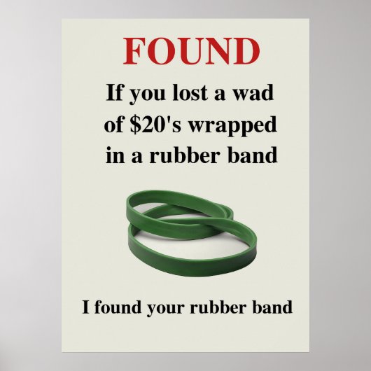 Poster drôle trouvé (Devant)