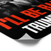 Poster Drôle Trump 2024 45 47 Trumpinator Reviendra (Coin)