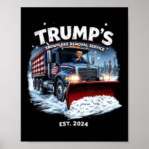 Poster Drôle Trump 2024 Victory Snowflake Removal