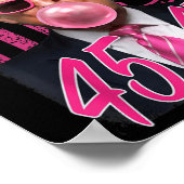 Poster Drôle Trump Bubble Gum 1776 Drapeau rose (Coin)