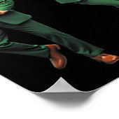 Poster Drôle Trump Dance Saint Patricks Day Pyjamas Ymca (Coin)