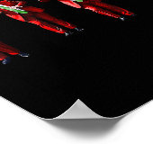 Poster Drôle Trump Danse Santa Claus Noël Noël Noël Noël (Coin)