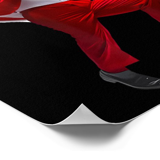 Poster Drôle Trump Danse Santa Claus Noël Noël Noël Noël (Coin)