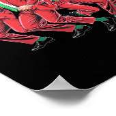 Poster Drôle Trump Danse Santa Claus Noël Noël Noël Noël  (Coin)