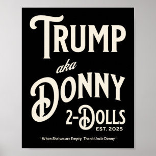 Poster Drôle Trump Donny Deux Poupées 2 Poupées À Noël T