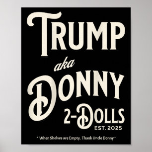 Poster Drôle Trump Donny Deux Poupées 2 Poupées À Noël T