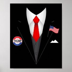 Poster Drôle Trump Halloween Costumes Président Trump