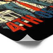 Poster Drôle Trump Joyeux Jour 4 juillet de l'Indépendanc (Coin)