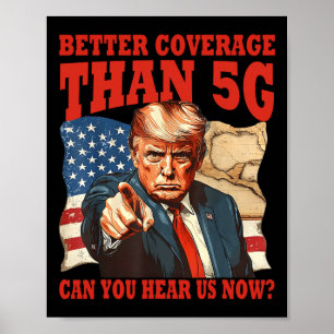 Poster Drôle Trump Meilleure Couverture Que 5g Golfe d'Am