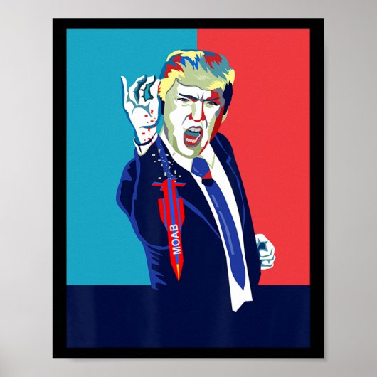 Poster Drôle Trump Moab  (Devant)