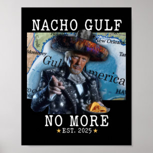 Poster Drôle Trump Nacho Golfe Plus de golfe d'Amérique