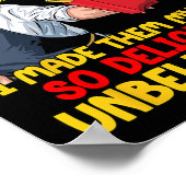 Poster Drôle Trump Nourriture Rapide Humour Frites Électi (Coin)