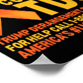 Poster Drôle Trump - Syndrome De Dérangation Tds - Sensib (Coin)