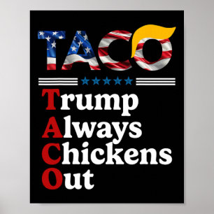 Poster Drôle Trump Taco Trump Toujours Se Défile 10