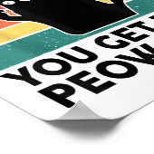 Poster Drôle Tu Mess Avec Chemise Maillée Chat Noir Avec (Coin)