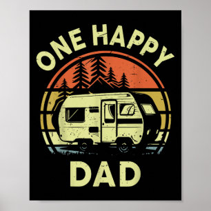 Poster Drôle Un Joyeux Camper Papa Cadeaux D'Anniversaire