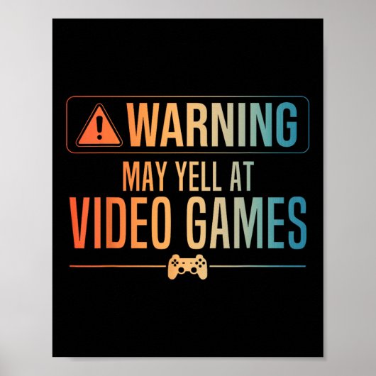 Poster Drôle Vidéo Jeu Art Pour Hommes Femmes Jeu Pc Nerd (Devant)