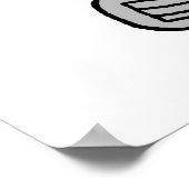 Poster Drôle Vieux Buzzard Jouer Golf Retraité Cartoon (Coin)