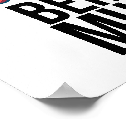 Poster drôle Vous me manquez beaucoup de design avec frai (Coin)