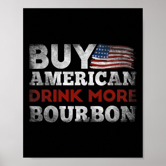 Poster Drôle Whiskey Citer Us Drapeau Acheter American Dr (Devant)