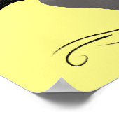 Poster Drôle wildebeest tourner dessin animé illustration (Coin)