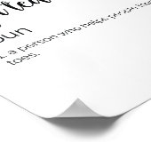 Poster Drôle Yoga Définition de l'enseignant (Coin)