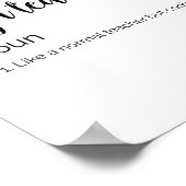 Poster Drôle Yoga Définition de l'enseignant (Coin)