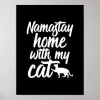 Drôle Yoga Kitten Lover Namastay Maison avec mon c