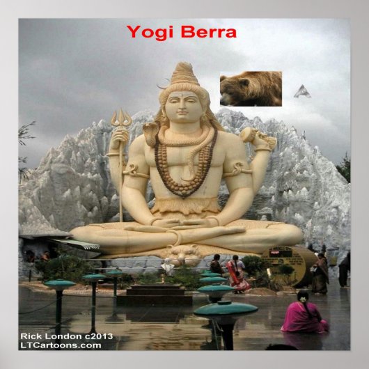 Poster Drôle Yogi Déjà Vu Encore Une Fois (Devant)