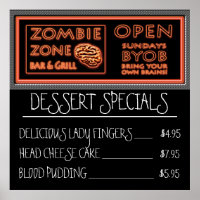 Drôle Zombie Dessert Lady Doigts Pudding de Sang
