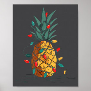 Poster Drôles de graphiques de Noël lumières amant