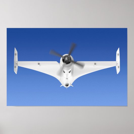 Poster drone de surveillance militaire de l'hélice (Devant)