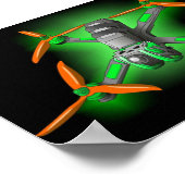 Poster Drones de course à LED de course libre fpv (Coin)